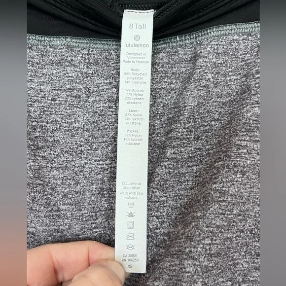 Lululemon Pace Rival Skirt (Tall), Heather Lux Multi Black - Picture 10 of 11